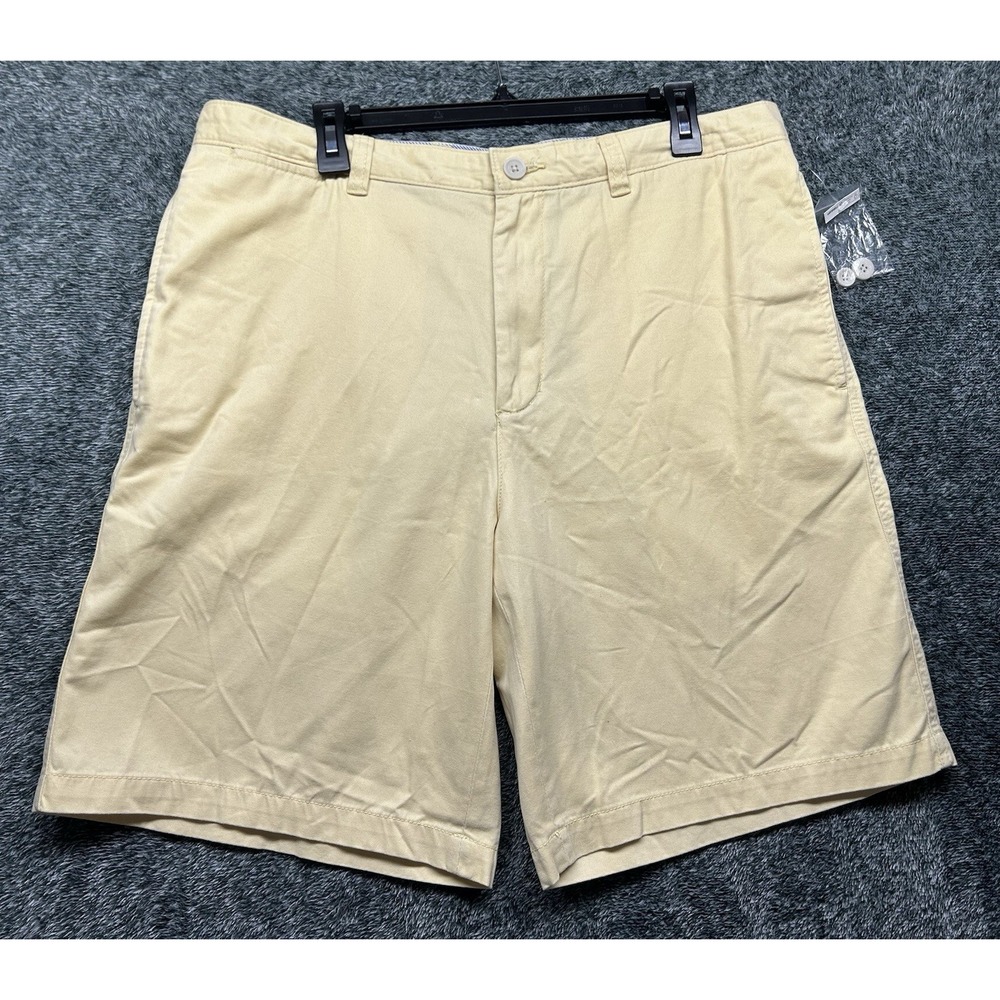 Club Room Mens Size 36X9.5 Yellow Chino Shorts New (K6)